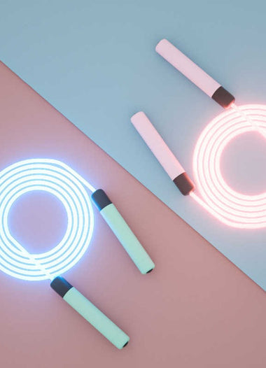 Rainbow Glowing Jump Rope | LED Flashing Jump Rope | Vgnore